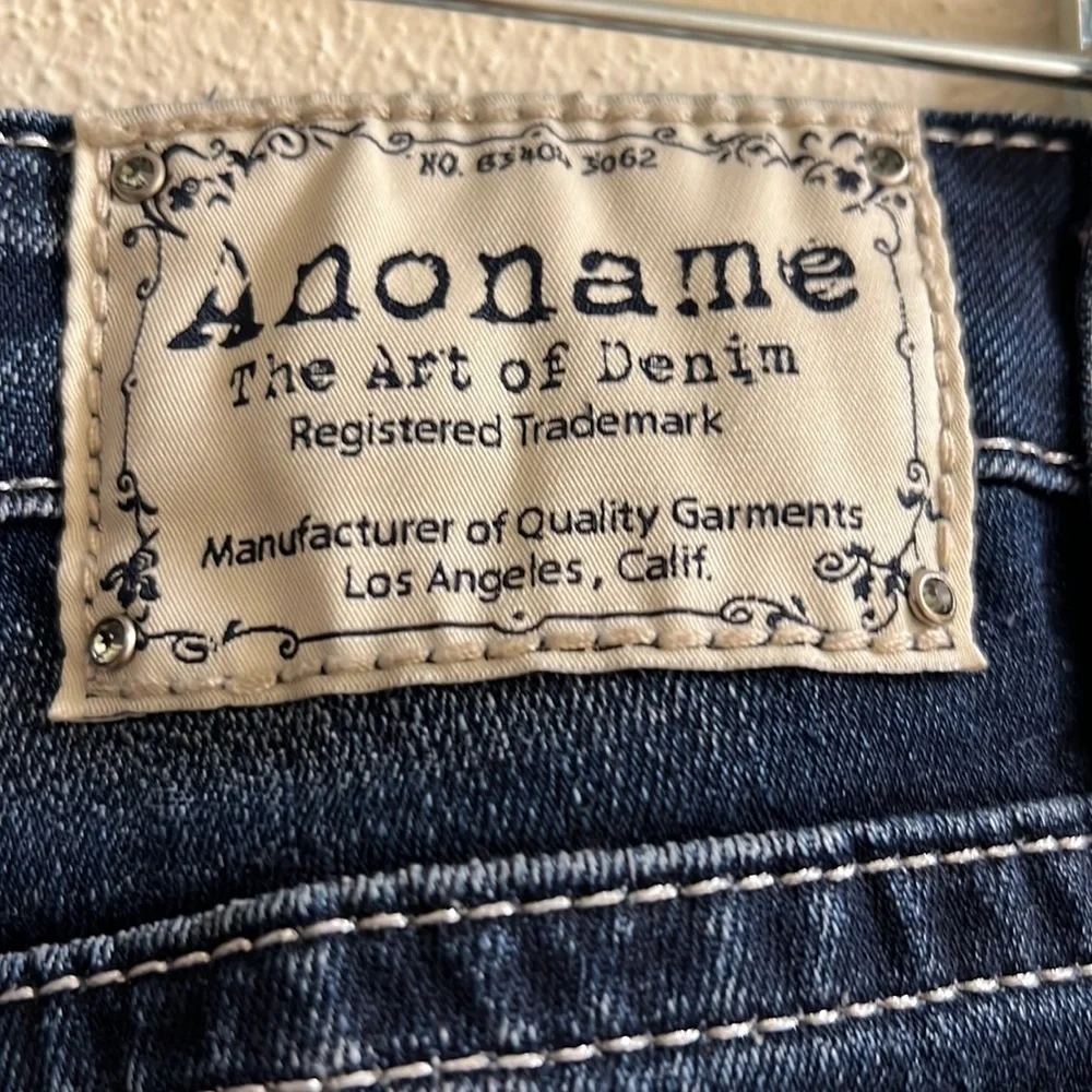 Anoname Paris Skinny Low Rise Straight Leg Jeans size 30
